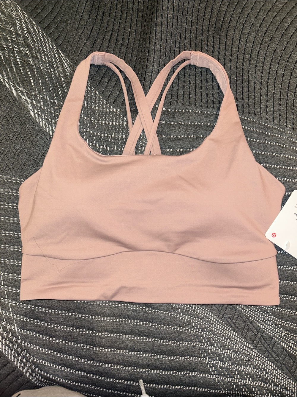 lululemon athletica Dusty Pink Crisscross Sports Bra